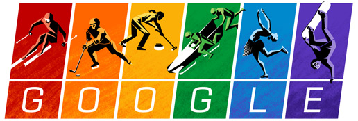 Google сменил логотип на олимпийский