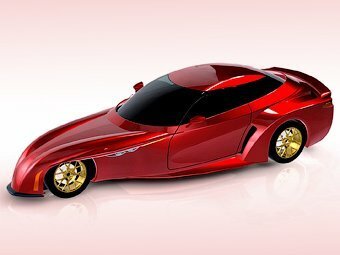 Треугольный автомобиль готовится выехать со спортивных треков на общие дороги